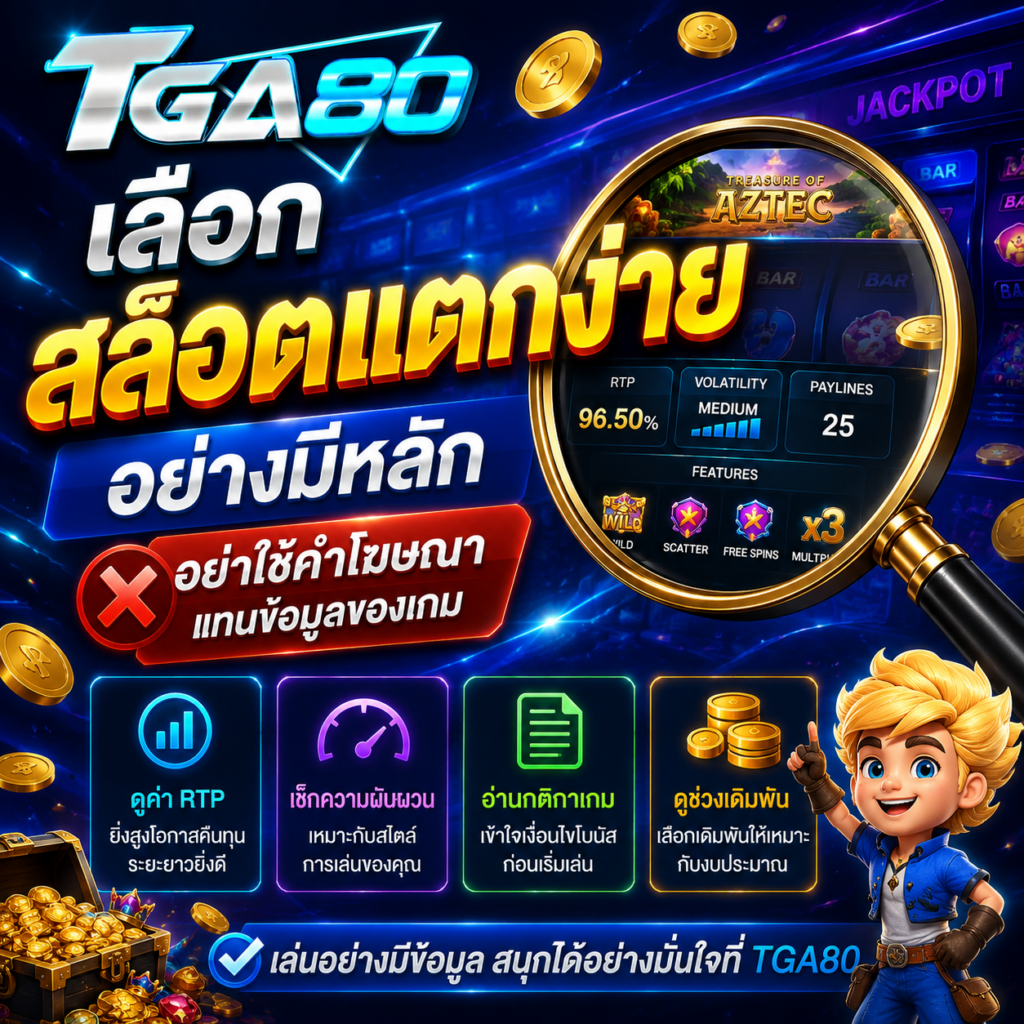 เลือก สล็อตแตกง่าย อย่างมีหลัก